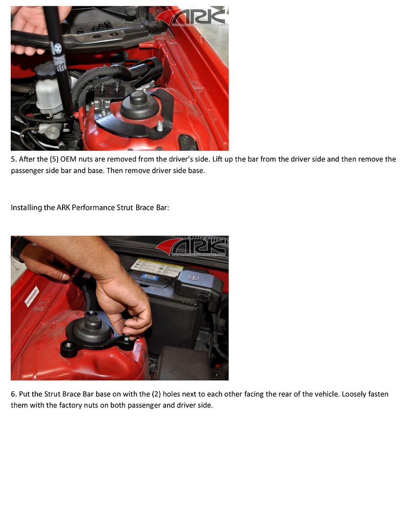 20102012 Genesis Coupe 2.0T ARK Performance Strut Brace Bar DIY